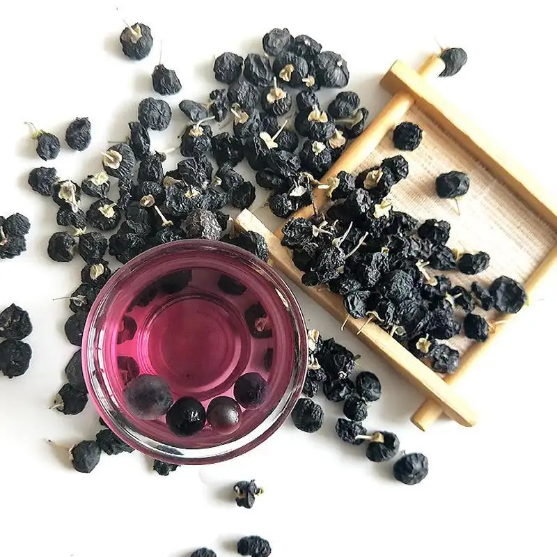 Chinese herb tea dried black goji berry High quality wild wolfberry