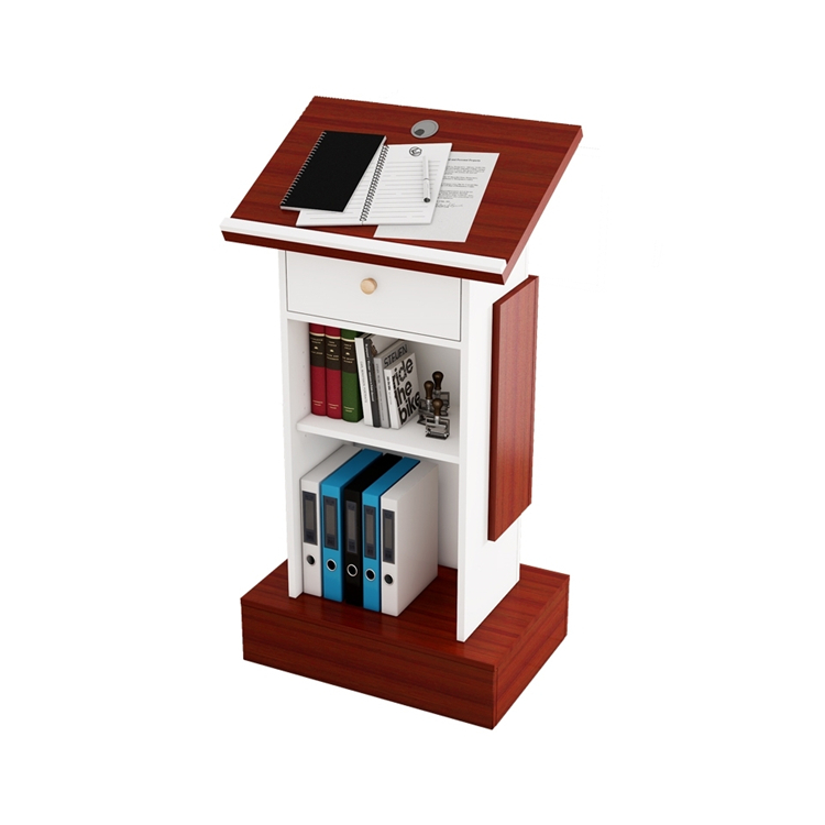 The new church pulpit wooden podiums china manufacturer platform for meeting