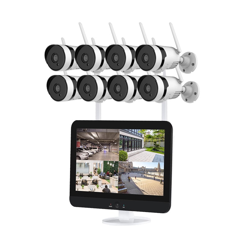 Wholesale price factory OEM 8 ch cctv camera system 3MP HD waterproof outdoor indoor wifi wireless camera