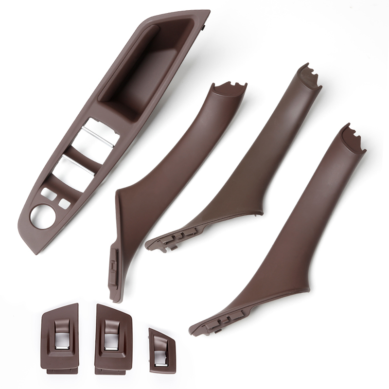 Suitable for BMW 2011-2017 5 Series F10 F11 F18 car door handle (Mocha) window switch inner door handle