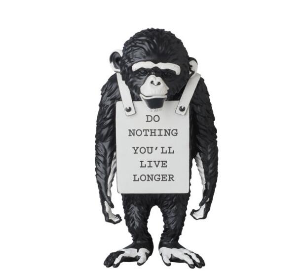 Banksy Медиком игрушка обезьяна знак Banksy орангутанг обезьяна король конг скульптура украшение дома изделия из смолы