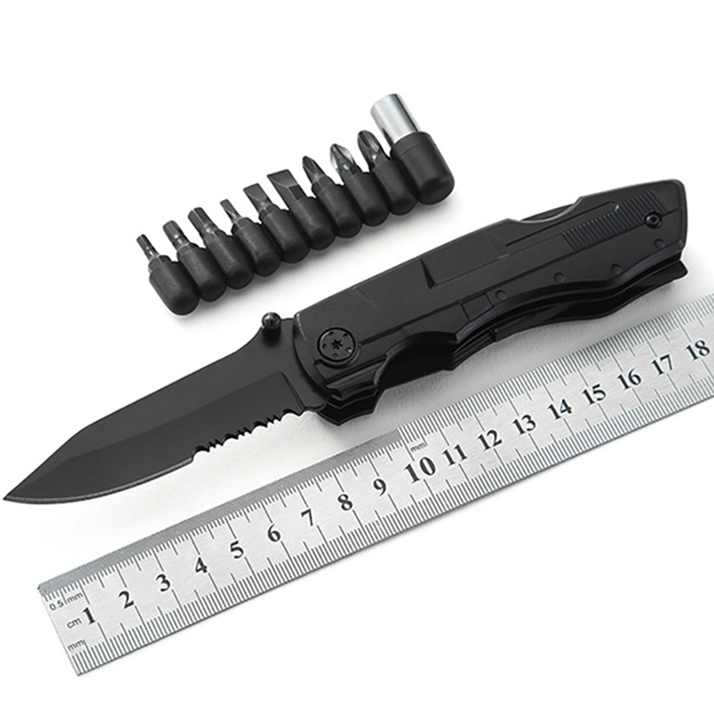 Portable Survival Tool Folding Pocket Knife Multi Tool with Screwdriver Tactical Camping Pliers Knife