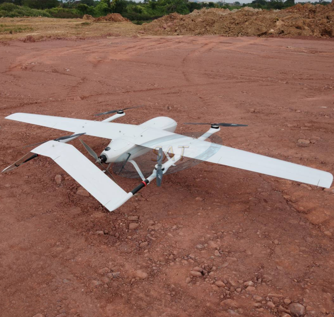 Большой дальний VTOL Дрон с газом
