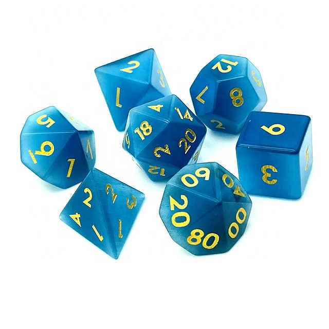 Набор костей для ролевых игр под заказ, многогранные кости dnd stone, набор костей