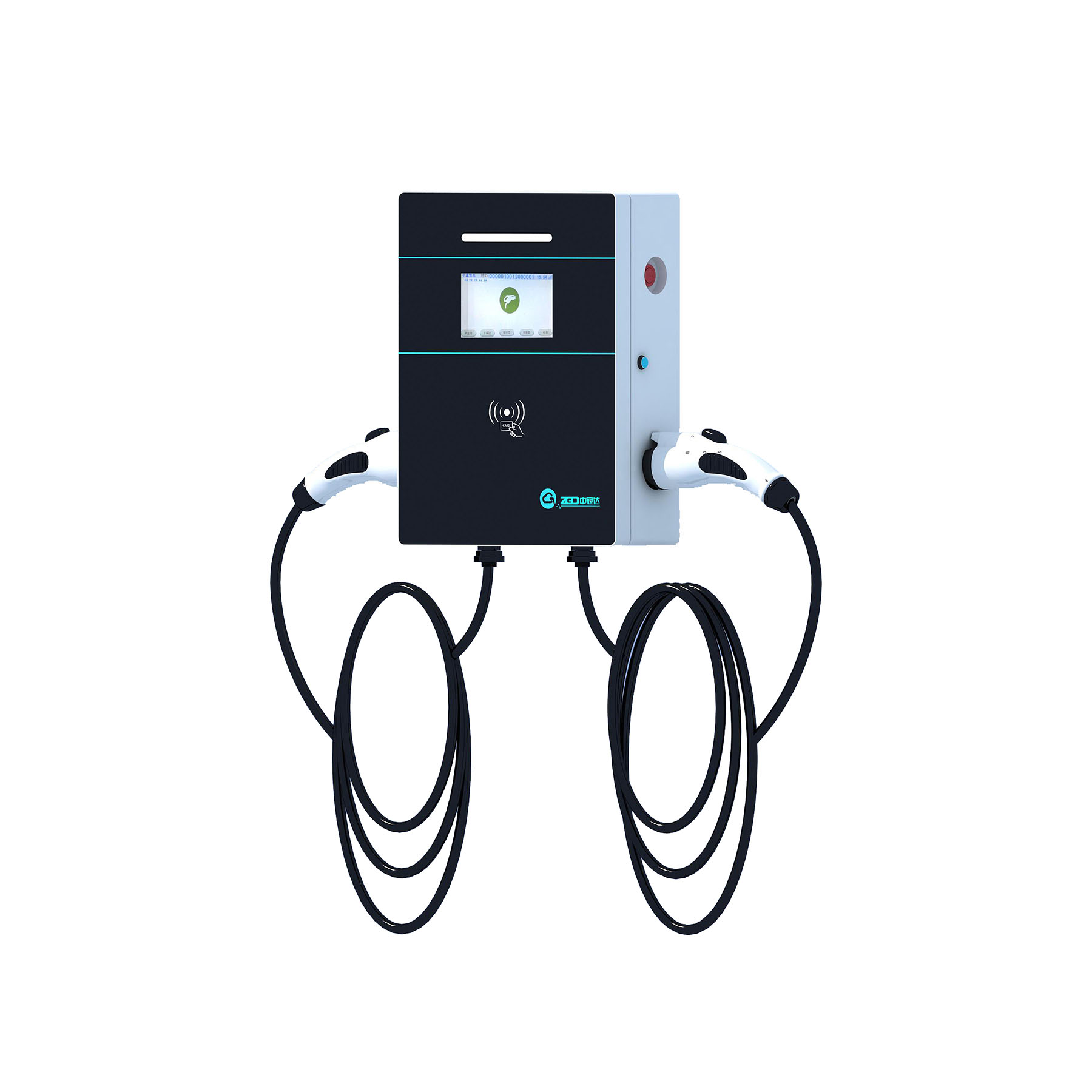Portable electric car charging station 11KW 22KW 3 phase 380V AC Fast EV Charging pile