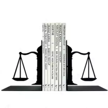Креативные подарочные весы для офисного стола, металлический Декор для дома, держатель-книжка для юриста, металлические регулируемые металлические подставки для книг