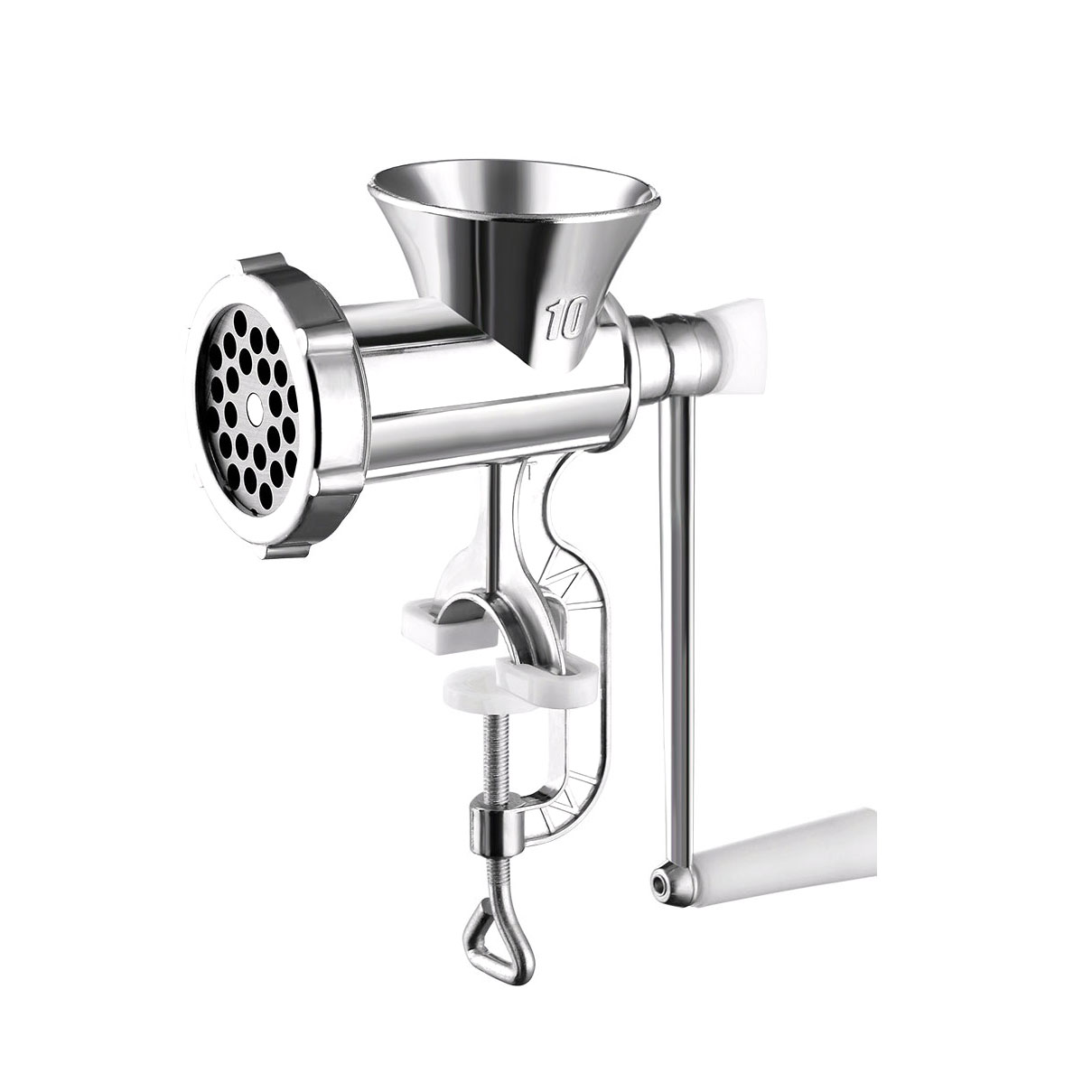 Household manual meat grinder for cutting and chopping peppers, grinding and stirring vegetables