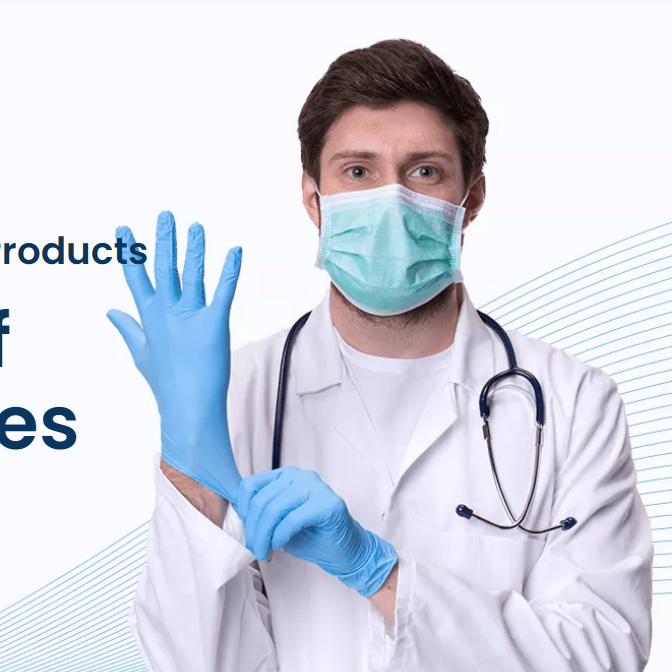 Nitrile examination glove nitril glove hand glove