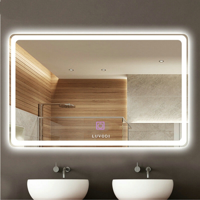 24x36" Led bathroom mirror wall mounted