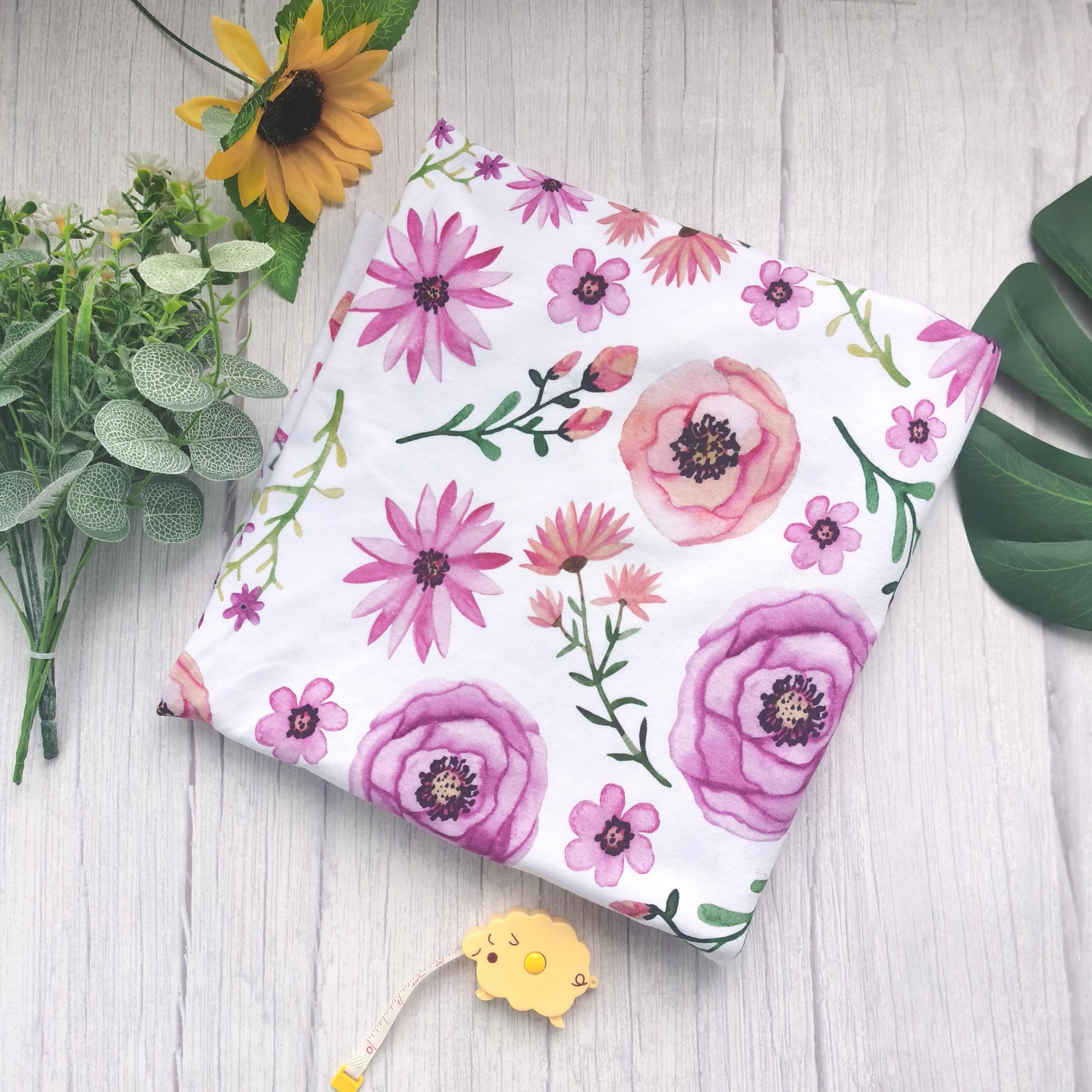 New Arrival Custom Printed 1*1 Thin Rib Knit Fabric