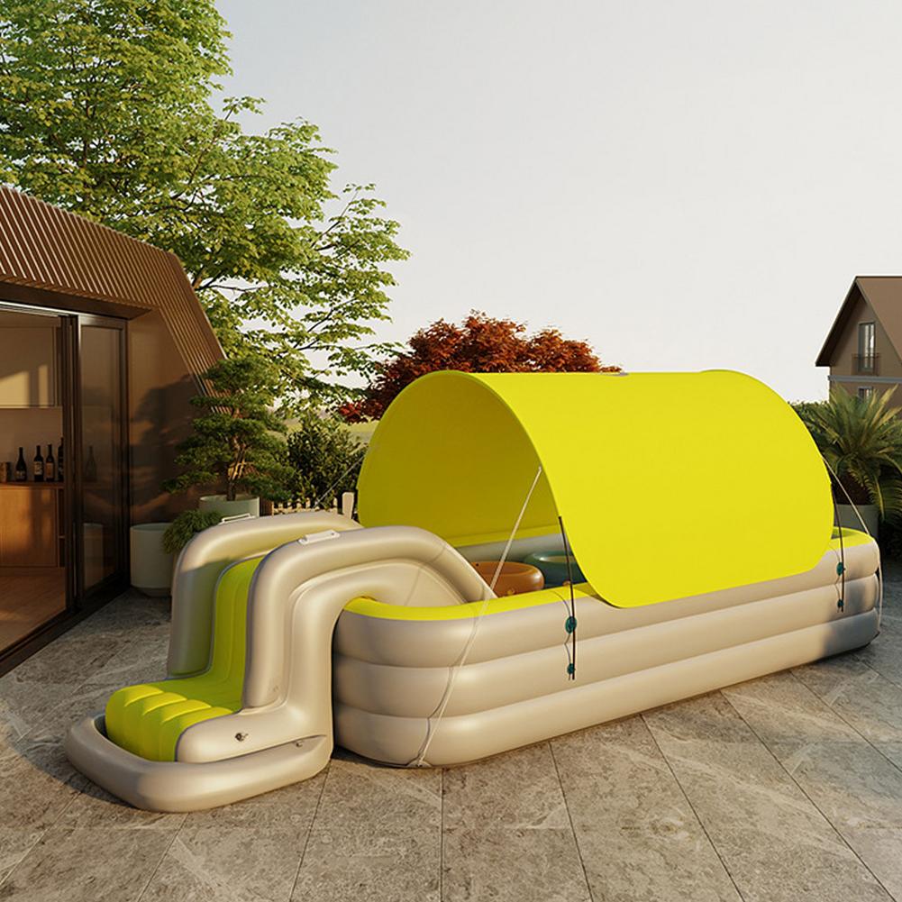 Summer Large Pools For Country House With Awning Inflatable Removable Framed Pools Children's Above Ground Pool For Adult Kids