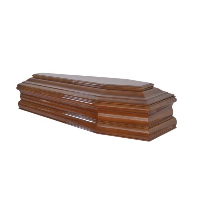 Italy Style Paulownia Wooden Coffin for Adult