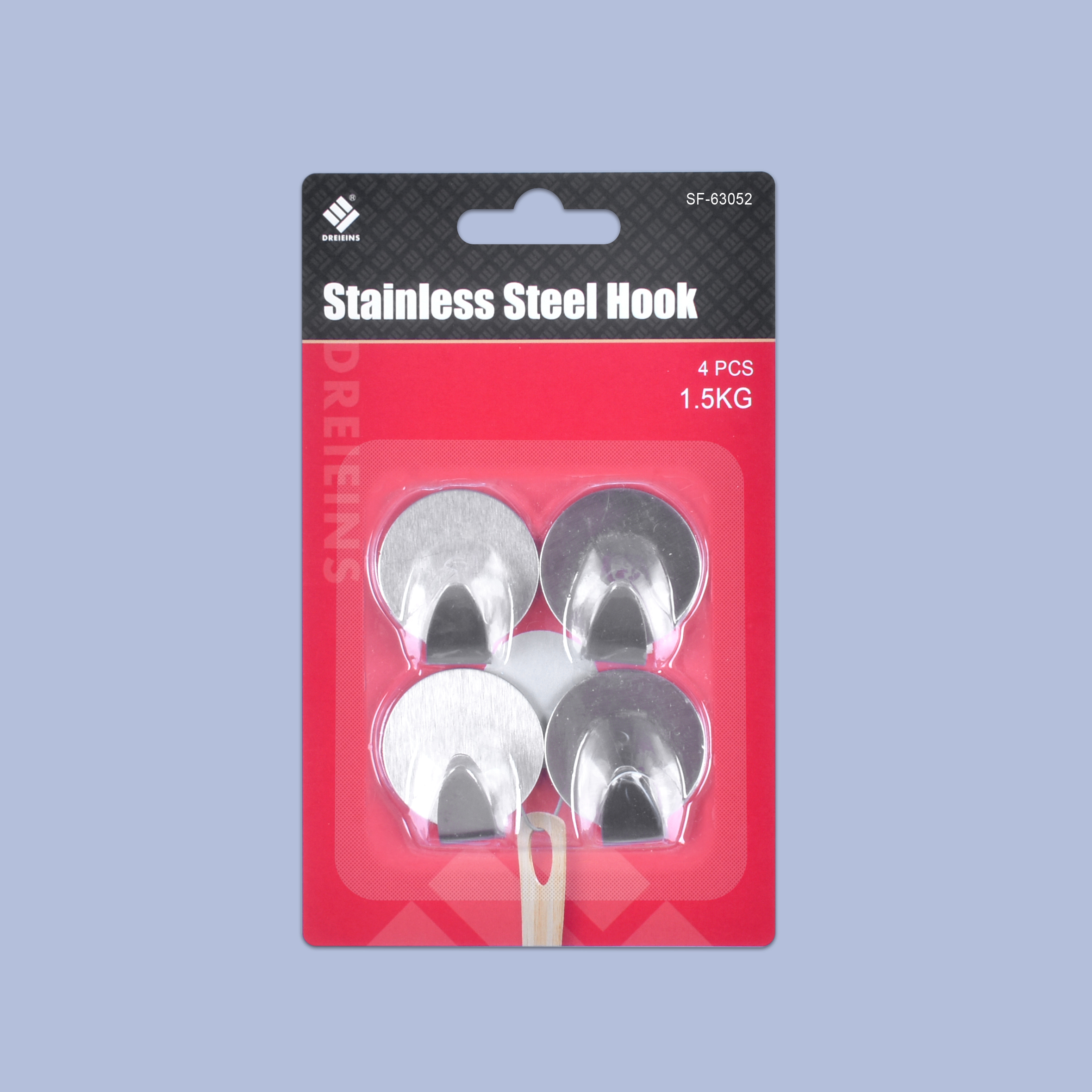 Shanfeng 1.5kg Stainless Steel Hanging Metal Adhesive Hook