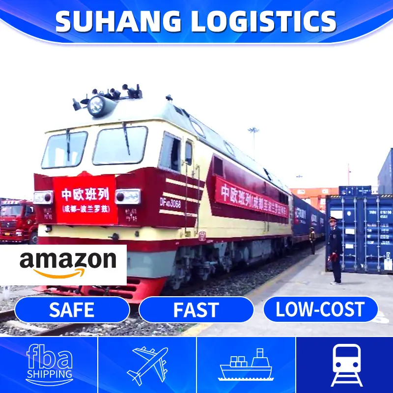 International shipping agent logistics companies china to uk Europe DAP railway transportation of goods train