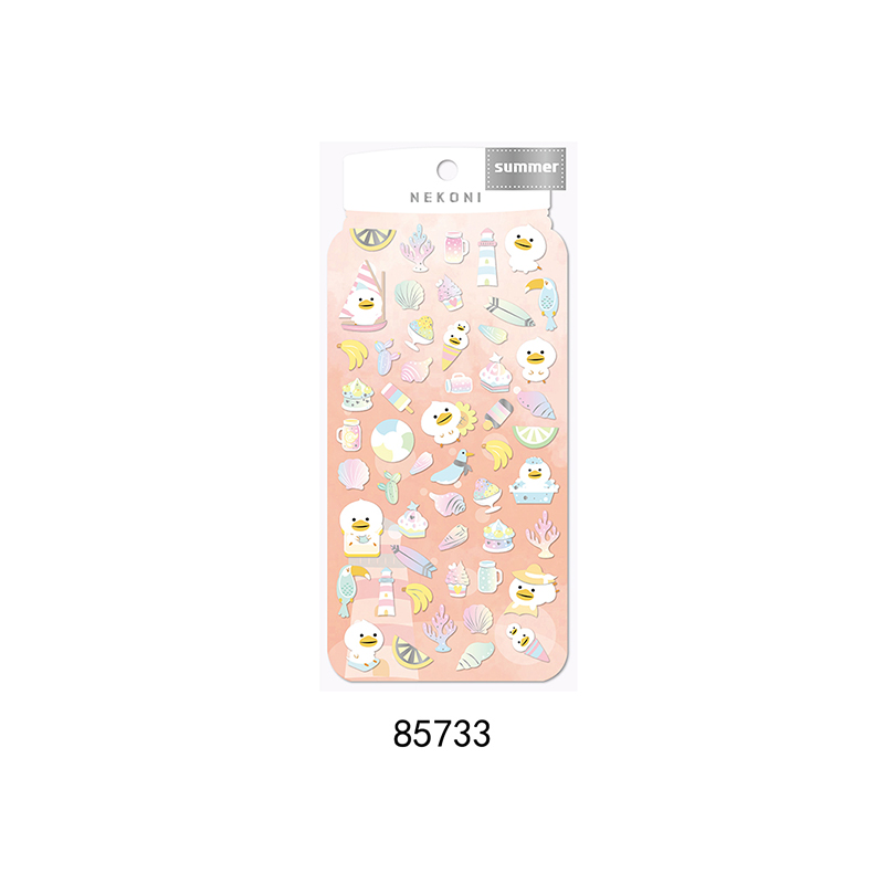 Nekoni Kawaii милые животные бумажные наклейки декоративные наклейки Клейкие наклейки Мультяшные наклейки на заказ наклейки для детей
