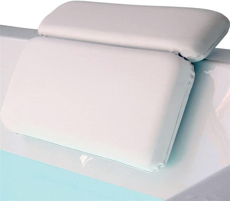 No slide spa bathtub pillow, powerful grip technology. Super soft and large, 14.5 x 11, luxury 2 panel design