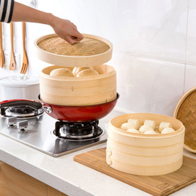 Amazon лучшее качество 10 дюймов dimsum Бамбуковая решетка для варки на пару для горшка