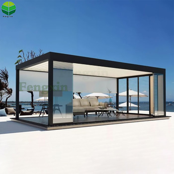 Современный алюминиевый моторизованный решетчатая крыша Sun Bioclimatic Pergola
