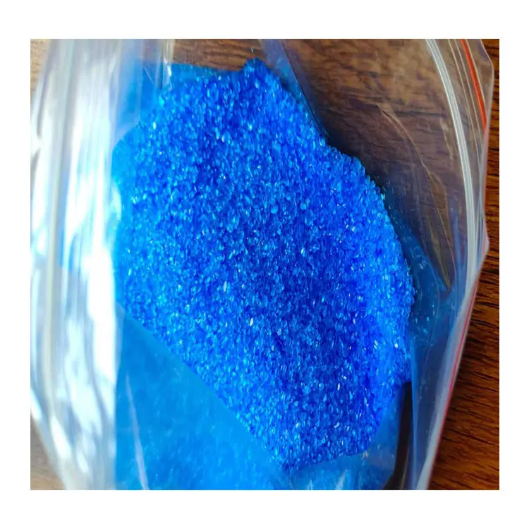 Feed Grade CUSO4 5H2O Cas 7758-99-8 98.5% Min  High Quality And Low Price cuso4 Copper Sulphate Crystal
