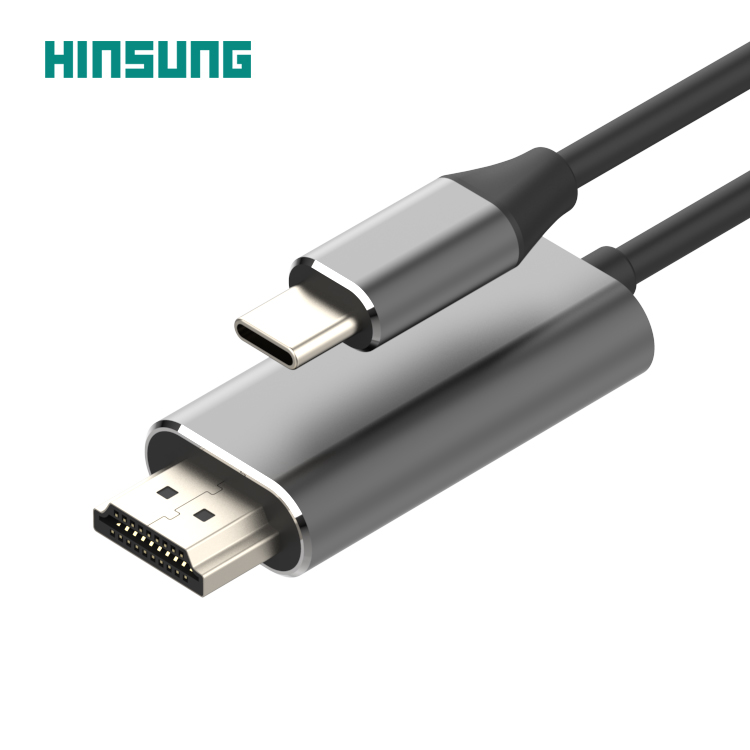HD 4K 60 Гц подключение телефона к телевизору Type c USB c к HDMI кабелю