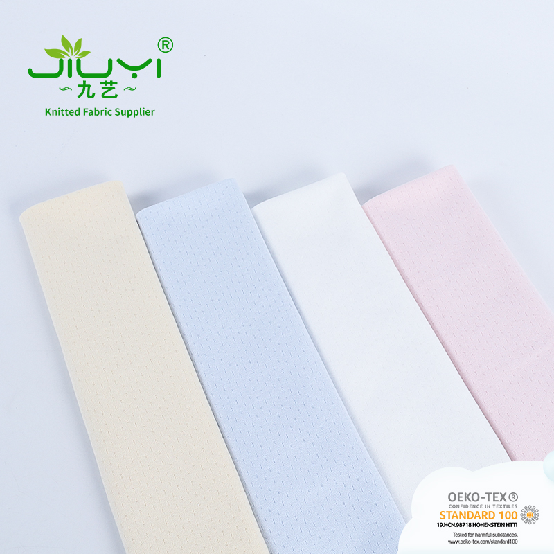 warm breathable point double jacqurard scubas 100% cotton fabric for bed sheet