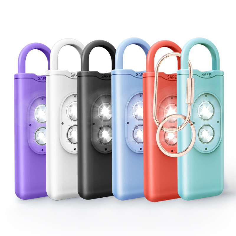 Factory Direct Sale High Decibel Personal Self Defense Alarm Double Strobe Light Safety Siren Device 130dB Emergency Alarm