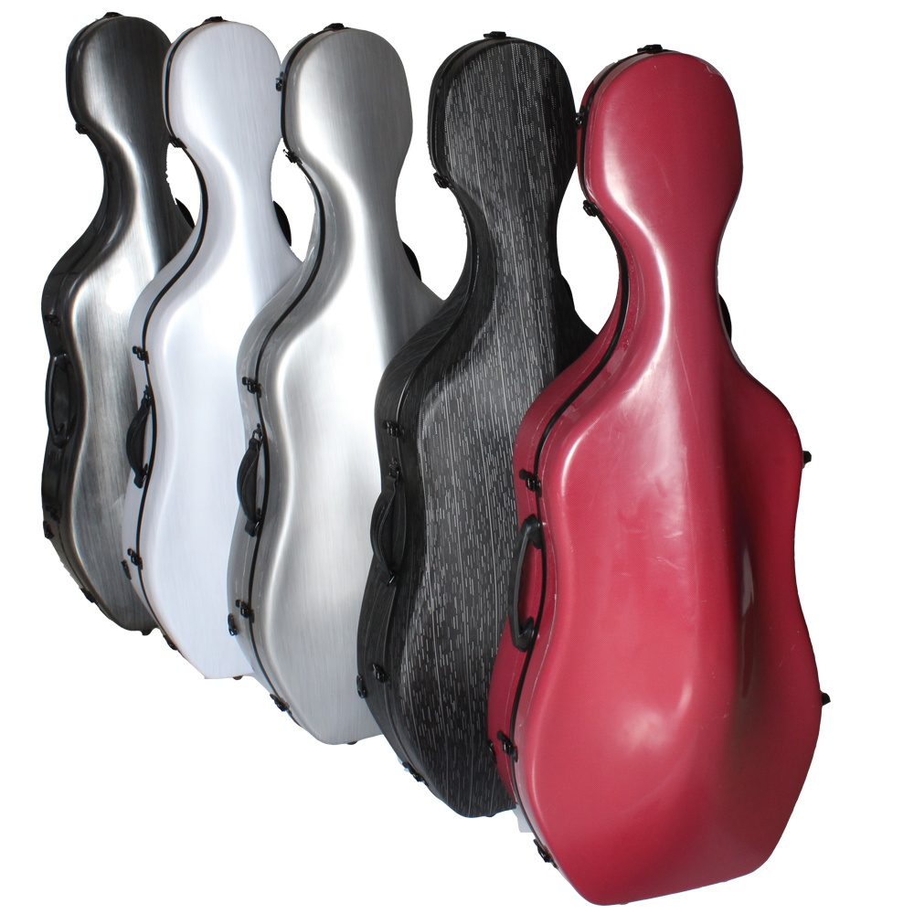 China Aiersi Custom made colour fiberglass cello hard case OEM ODM musical cases for string instruments for sale