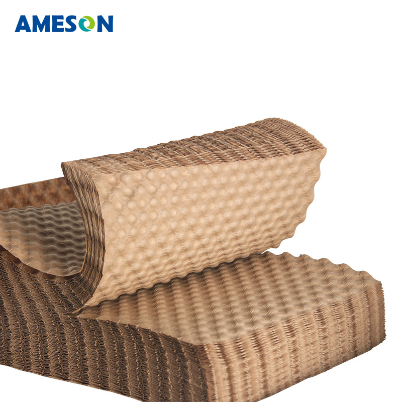 Recyclable Ameson manufacturer supply protective paper bubble cushioning materials for packaging