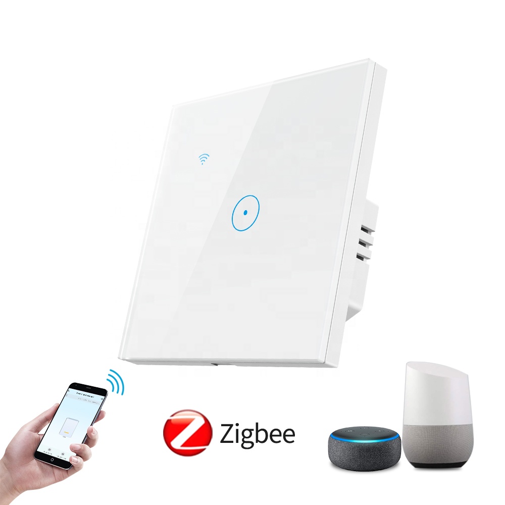 smart life alexa zigbee switch light wall home smart switch hotel lamp wireless electrical alexa eu uk touch remote control