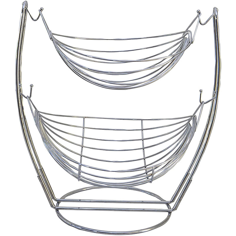 2-слойный фрукты basketstainless сталь сушилка для овощей и фруктов/производим кухонные столешницы корзина, хранение и подставка для дисплея