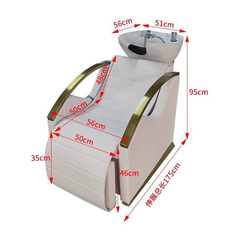 Lay Down Shampoo Chair Salon Head Spa Hair Wash Chair