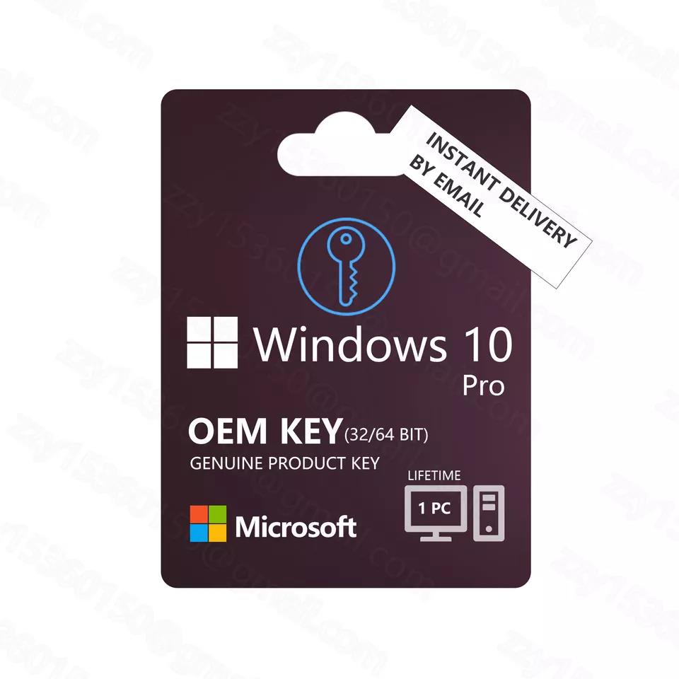 Онлайн 24 часа в наличии электронная почта доставка Win 10 Pro Key цифровой ключ 64bit/32 Bit Just Key Code win 10 pro