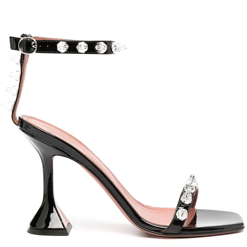 Модная женская обувь Chaussure Talon, сандалии со стразами