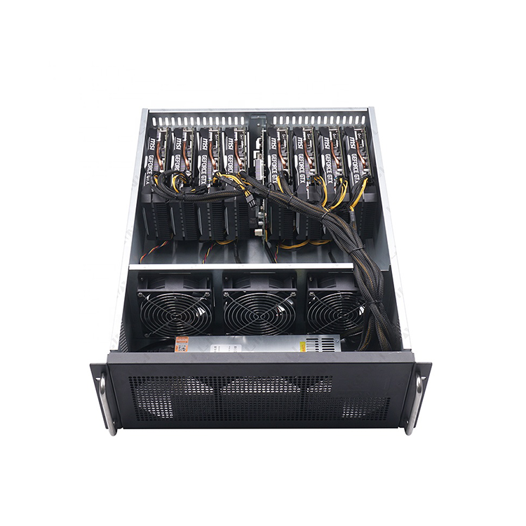 Абсолютно Новый K86 8 gpu с блоком питания Серверный корпус 8gpu графическая карта для 588 1660s 2060s 3060TI 3070 3080 3090