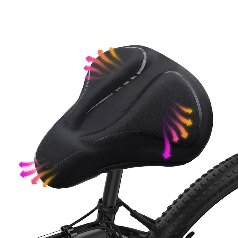 High Quality Bicycle Seat Waterproof Cushion Soft Silicone Gel 3D Bike Seat Cover for Bicycle Saddle