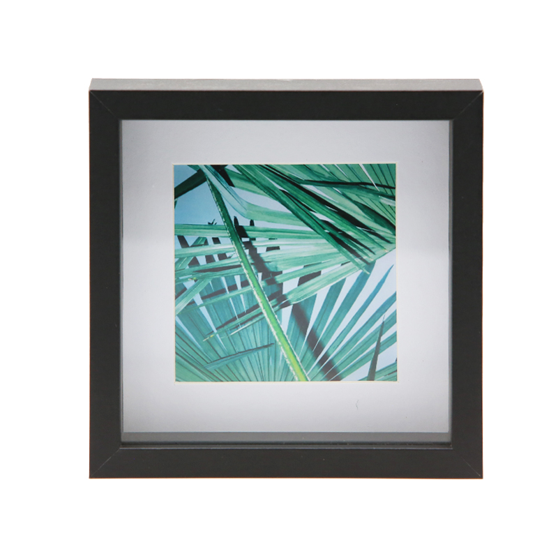Jinn Home Custom square picture frame shadow box with matte