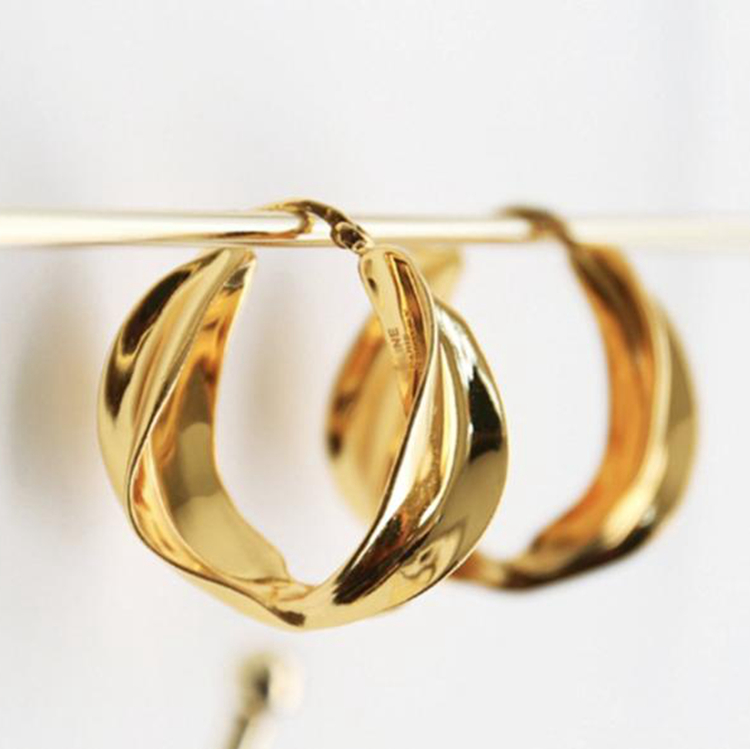 Earring Supplies 18k Gold Jewelry Big Hoop Earring Women New Hoop Earring