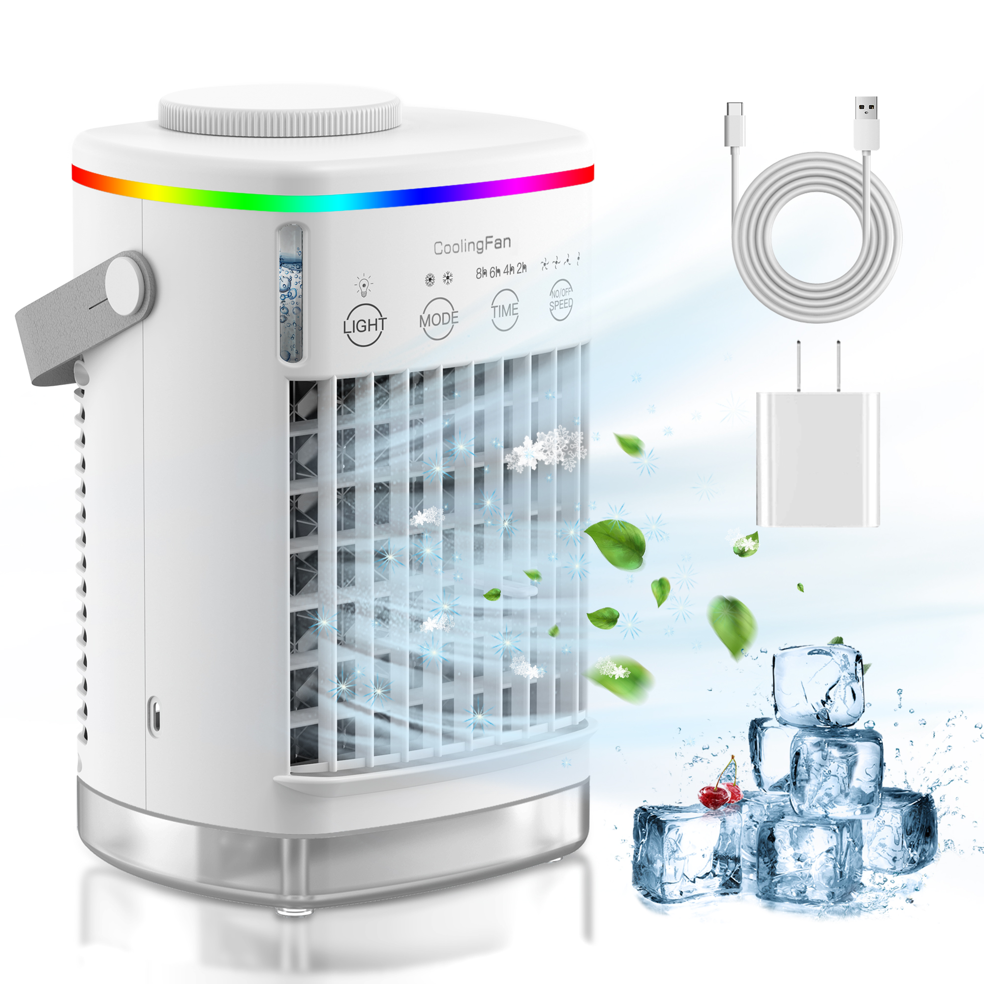 Новый многофункциональный портативный Usb-кулер, увлажнитель воды, мини-кондиционер, вентилятор, большой портативный кондиционер