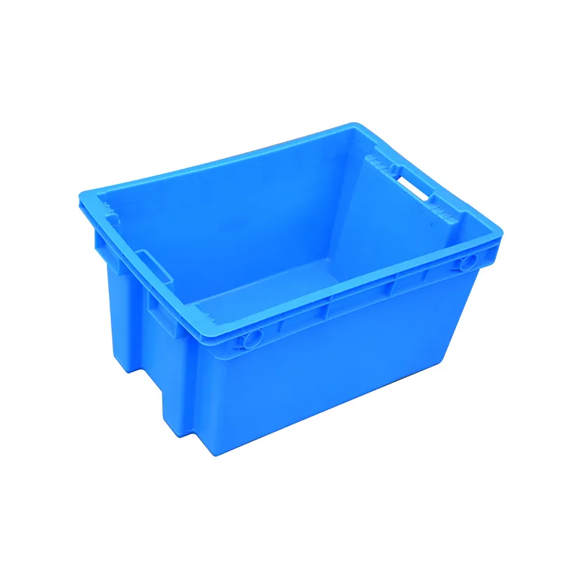623*426*165 mm heavy duty large food grade seafood fish pp standard solid nestable and stackable plastic storage turnover box