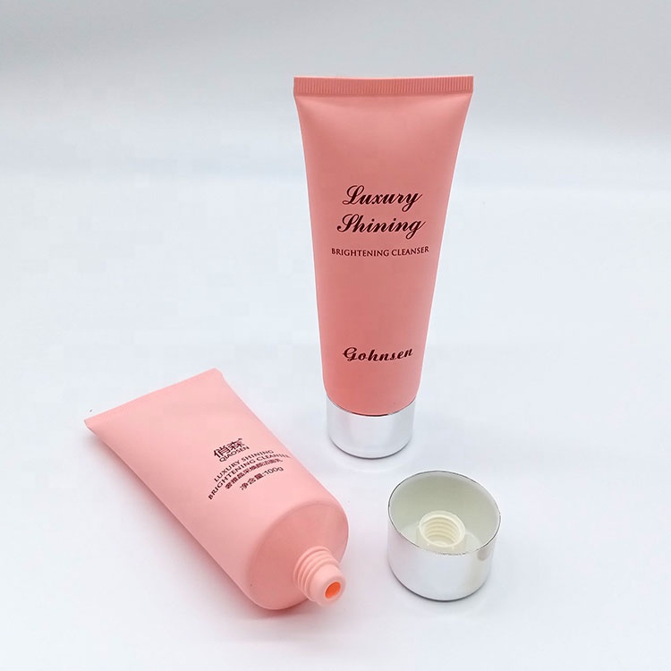 Customize100ml очищающее средство для лица, упаковывать пробки Ламинированный косметический тюбик/косметический пластиковй моющее средство 120 мл уход за кожей лица мыть трубки/лосьон для тела в тубе