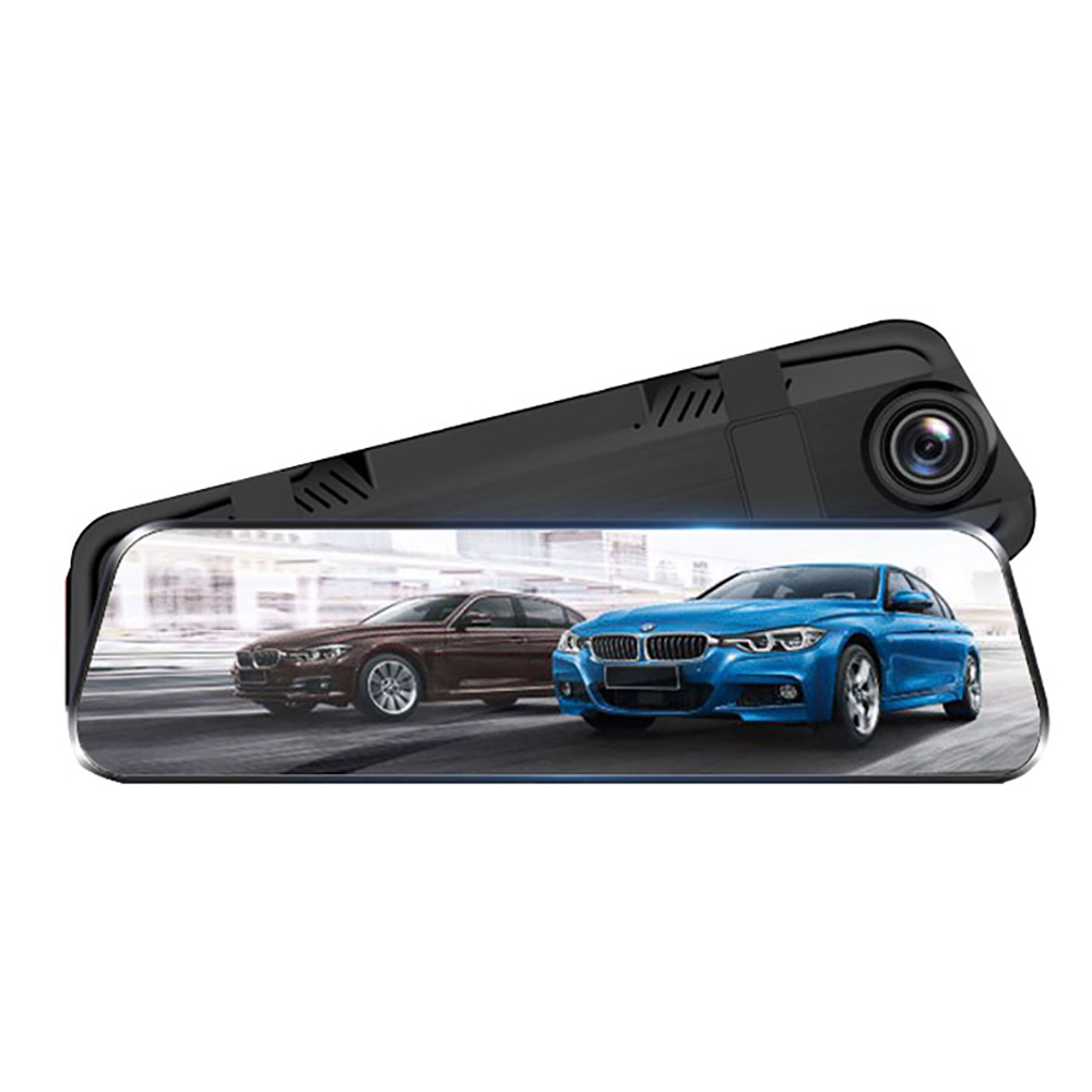 Шпионская Автомобильная черная коробка DVR зеркальный монитор Full HD 1080P Автомобильная двойная камера