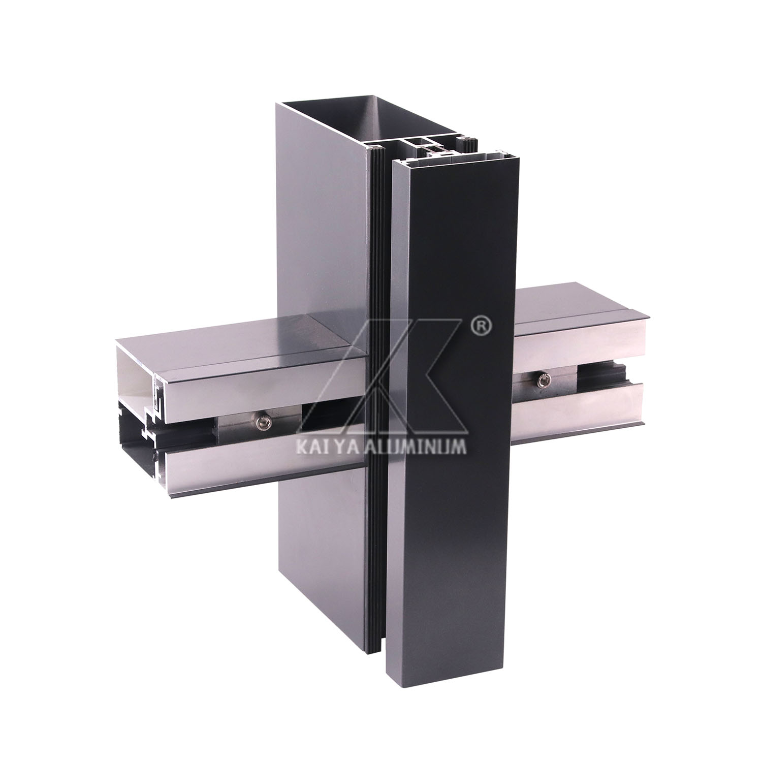 Construture building material metal curtain wall aluminum profile for glass wall frame