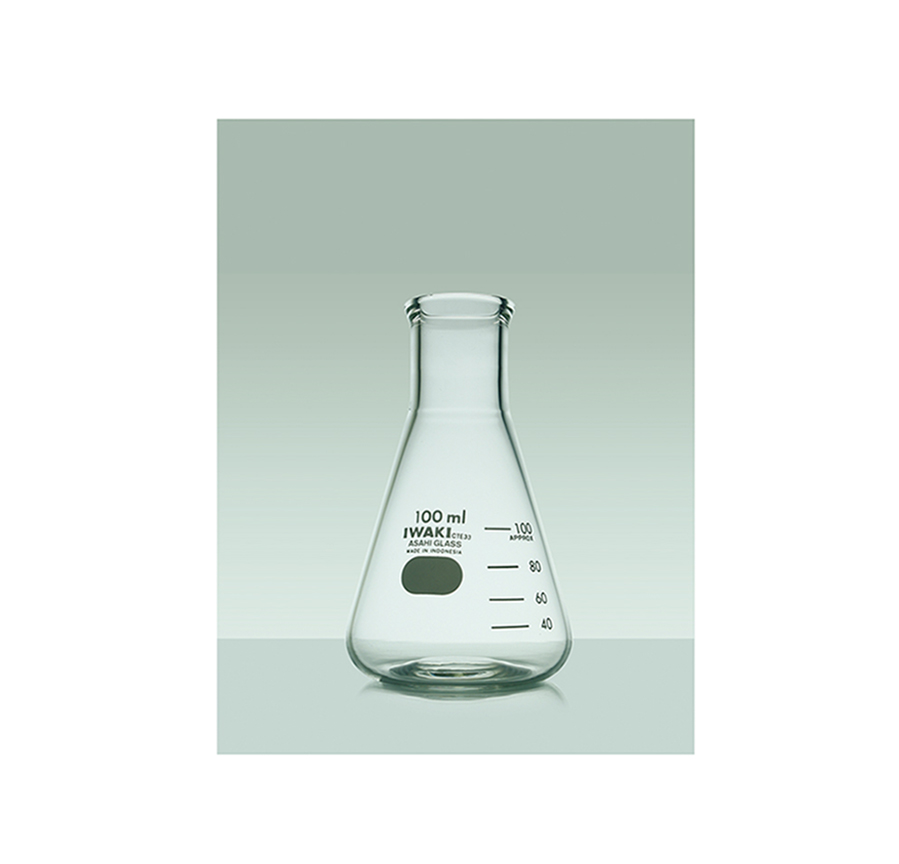 Индонезийская фляга ERLENMEYER стеклянная посуда круглая фляга с плоским дном