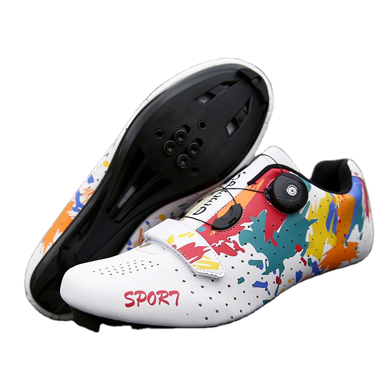 Color high quality Road Cycling Shoes Fast Spinning Bike Shoes Mountain Bicycle Cycling Shoes