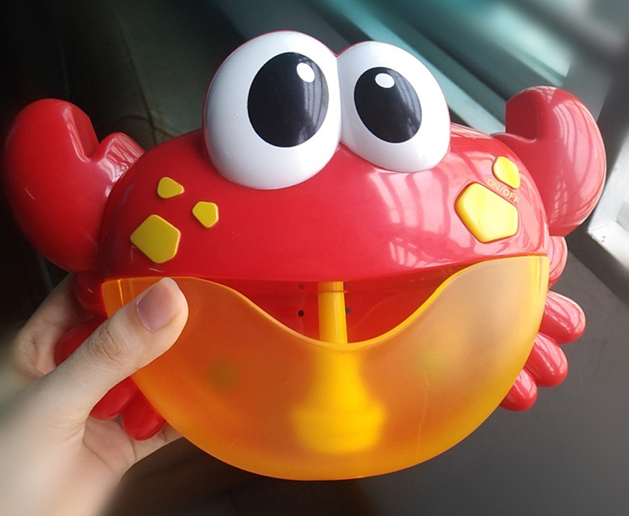 Забавная музыкальная Автоматическая игрушка для ванны в виде краба с батарейками