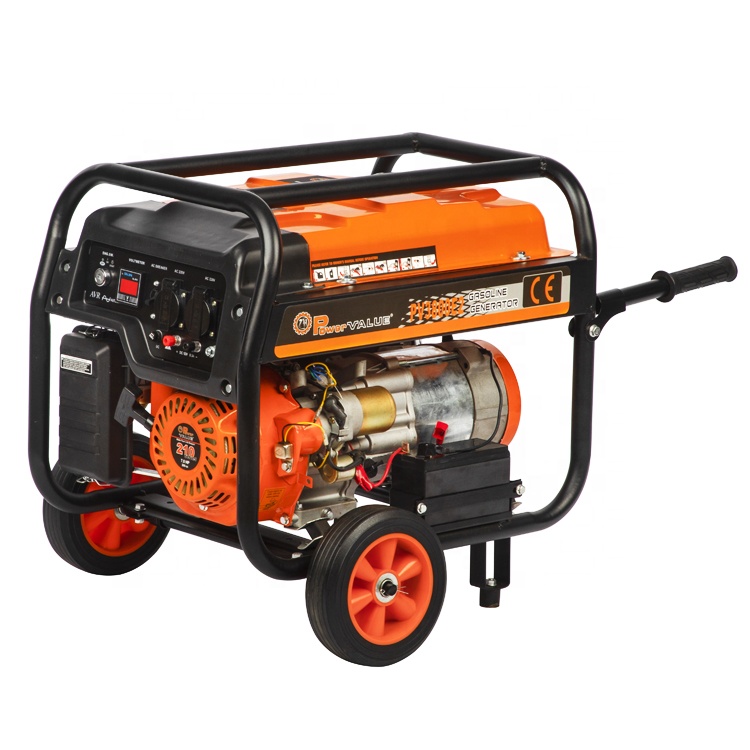 Значение мощности 110v 220v 2.5kw 7hp бензиновый генератор для продажи