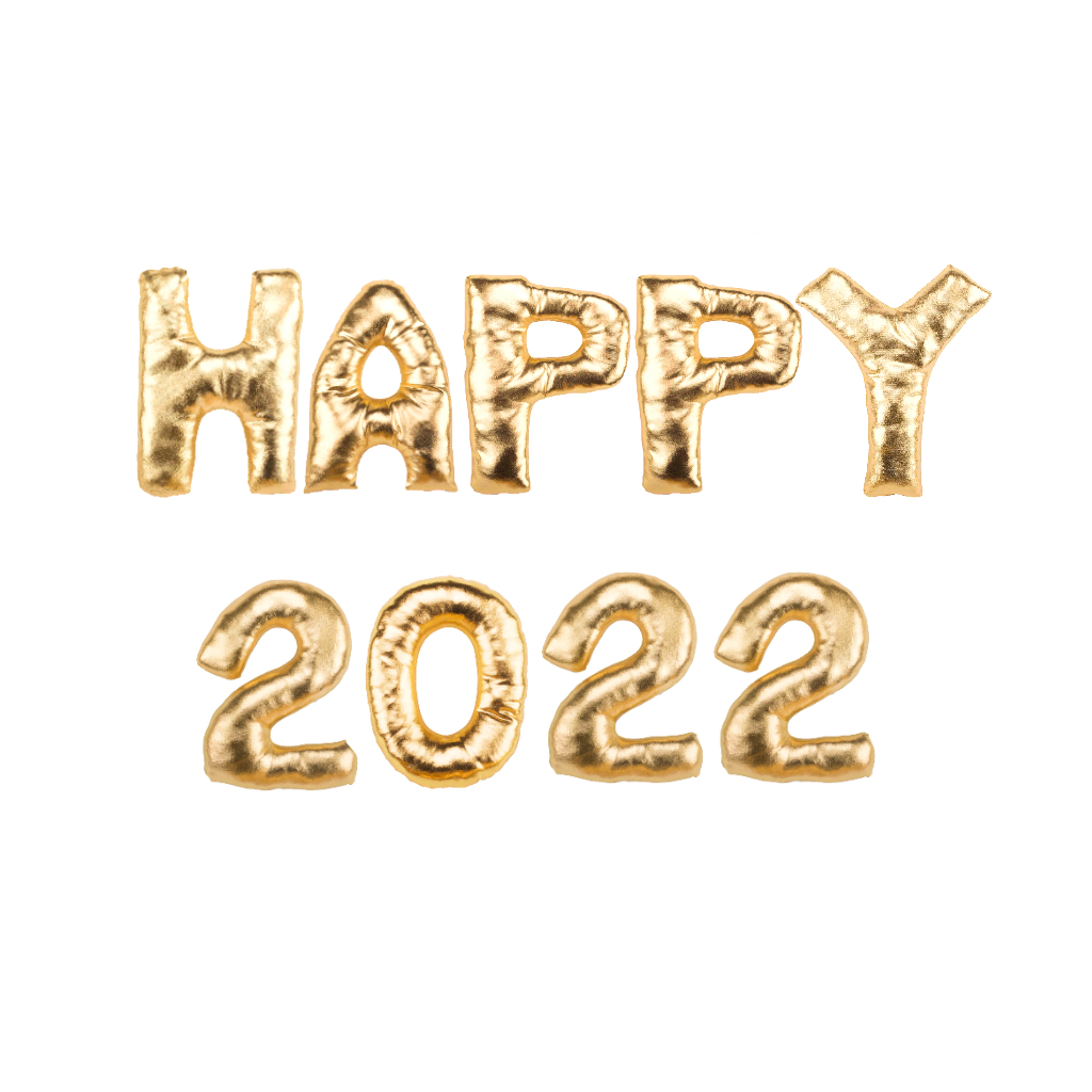 Balloon-like Stuffed Number Toy with Gold Stamp Spandex Stretch Cloth Cover Happy New Year Happy 2022 Party & Festival Supplies