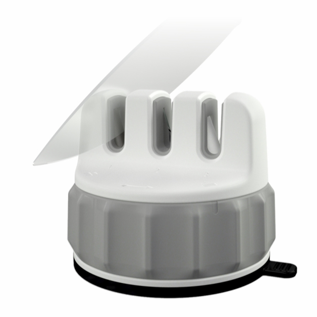Mini Suction Cup One Hand Operation Tungsten Steel Knife Sharpening Stone Knife Sharpener Metal