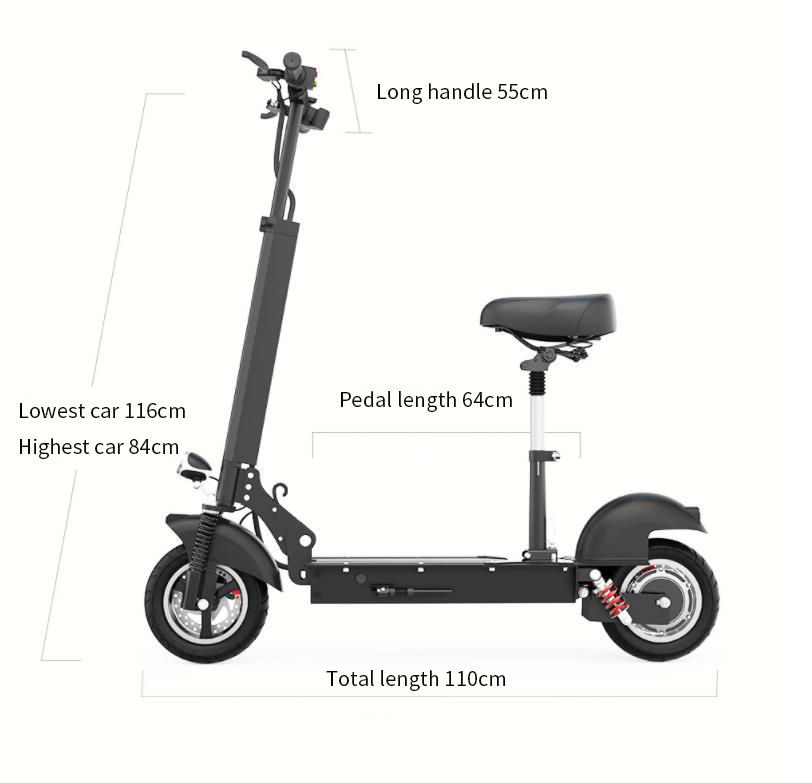 2020 China Cheap Citycoco Scooter US Warehouse Escooter With Seat 48V 500W 10Inch E202 Foldable Pro Adult Cheap Electric Scooter