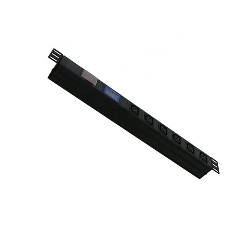 IEC C13 PDU с переключателем, электрическим и вольтметром
